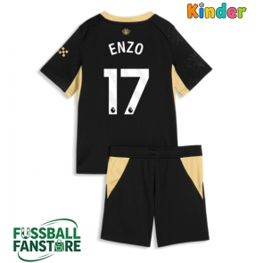 Manchester City Enzo Fernandez #17 Replik Auswärtstrikot Kinder 2026-27 Kurzarm (+ Kurze Hosen)